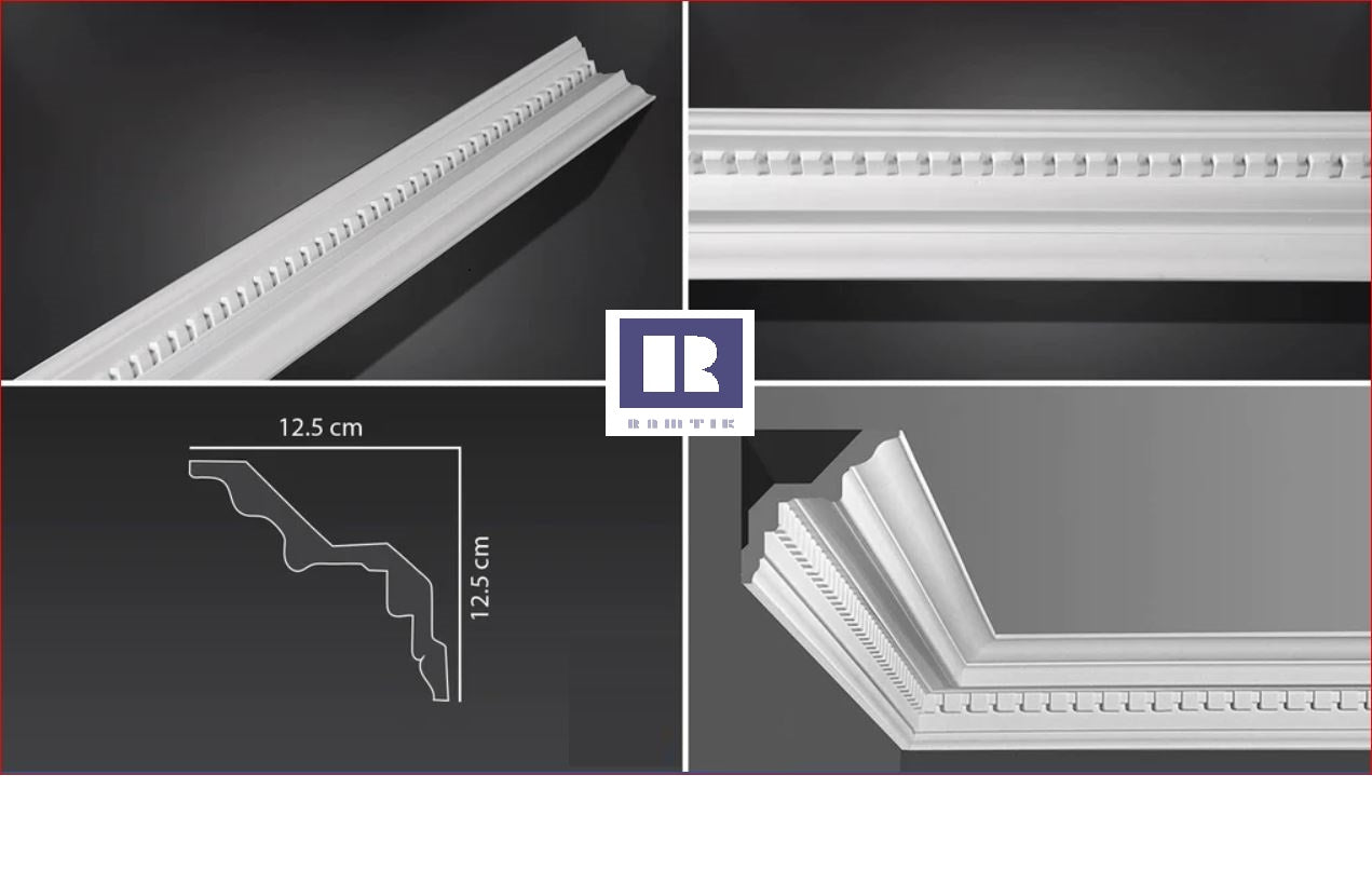 RAMTIK Cornices Code R005 Size 4.3 C M x 4.3 C M