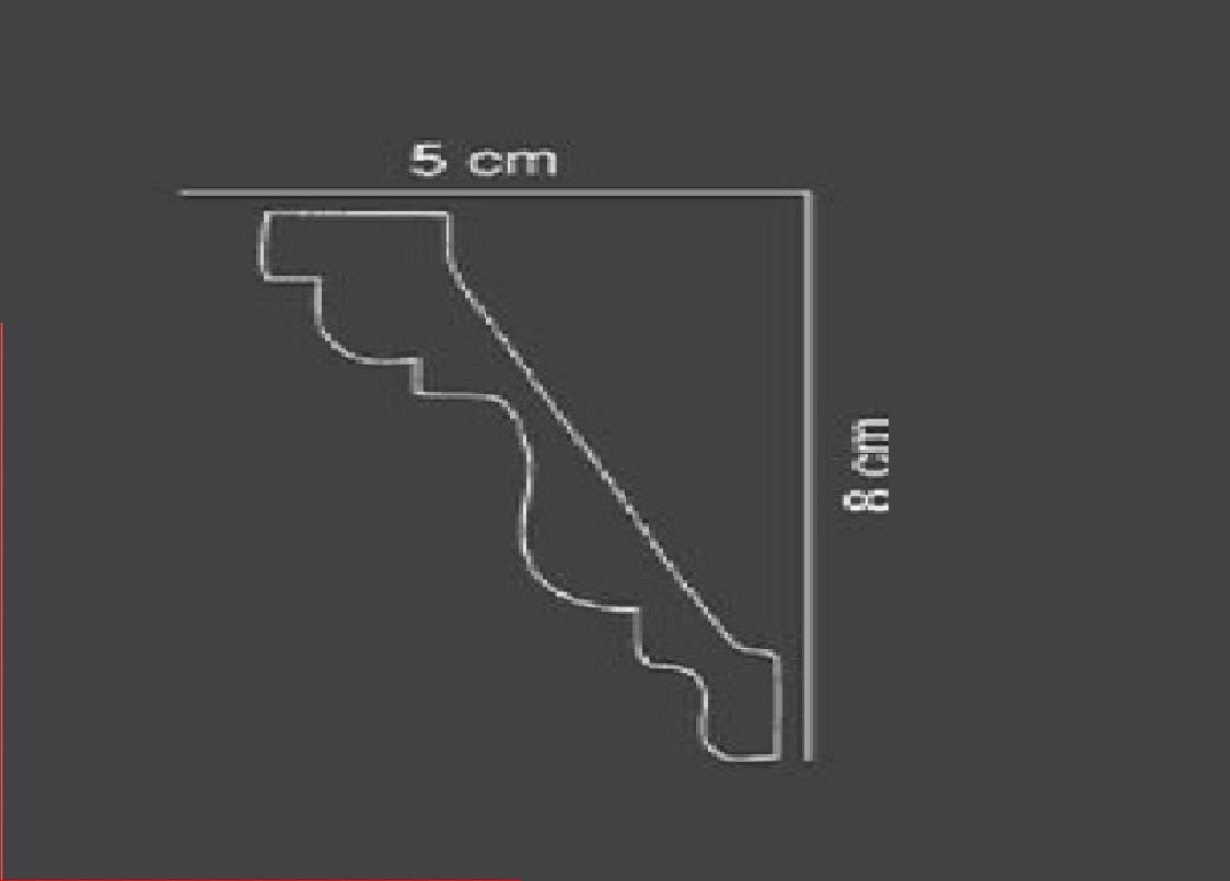 RAMTIK Cornices Code R014 Size 8 C M x 5 C M