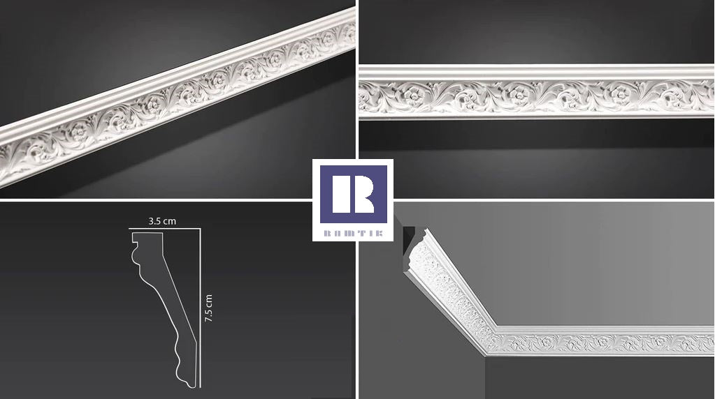 RAMTIK Cornices Code R029 Size 7.5 C M x 3.5 C M