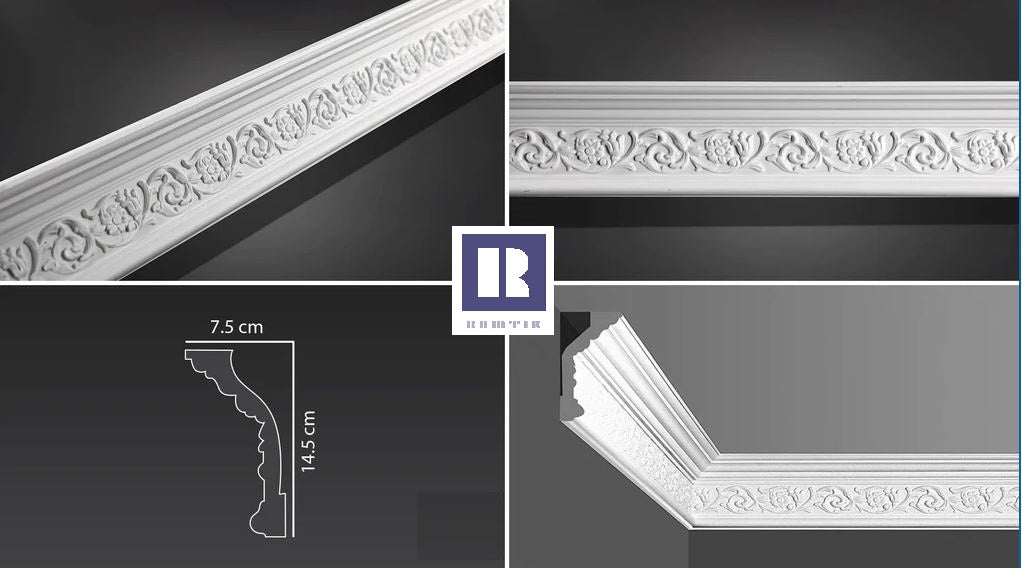 RAMTIK Cornices Code R145 Size 14.5 C M x 7.5 C M