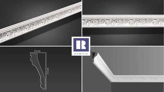 RAMTIK Cornices Code R029  Size 7.5 C M x 3.5 C M